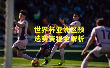 世界杯亚洲区预选赛赛程全解析